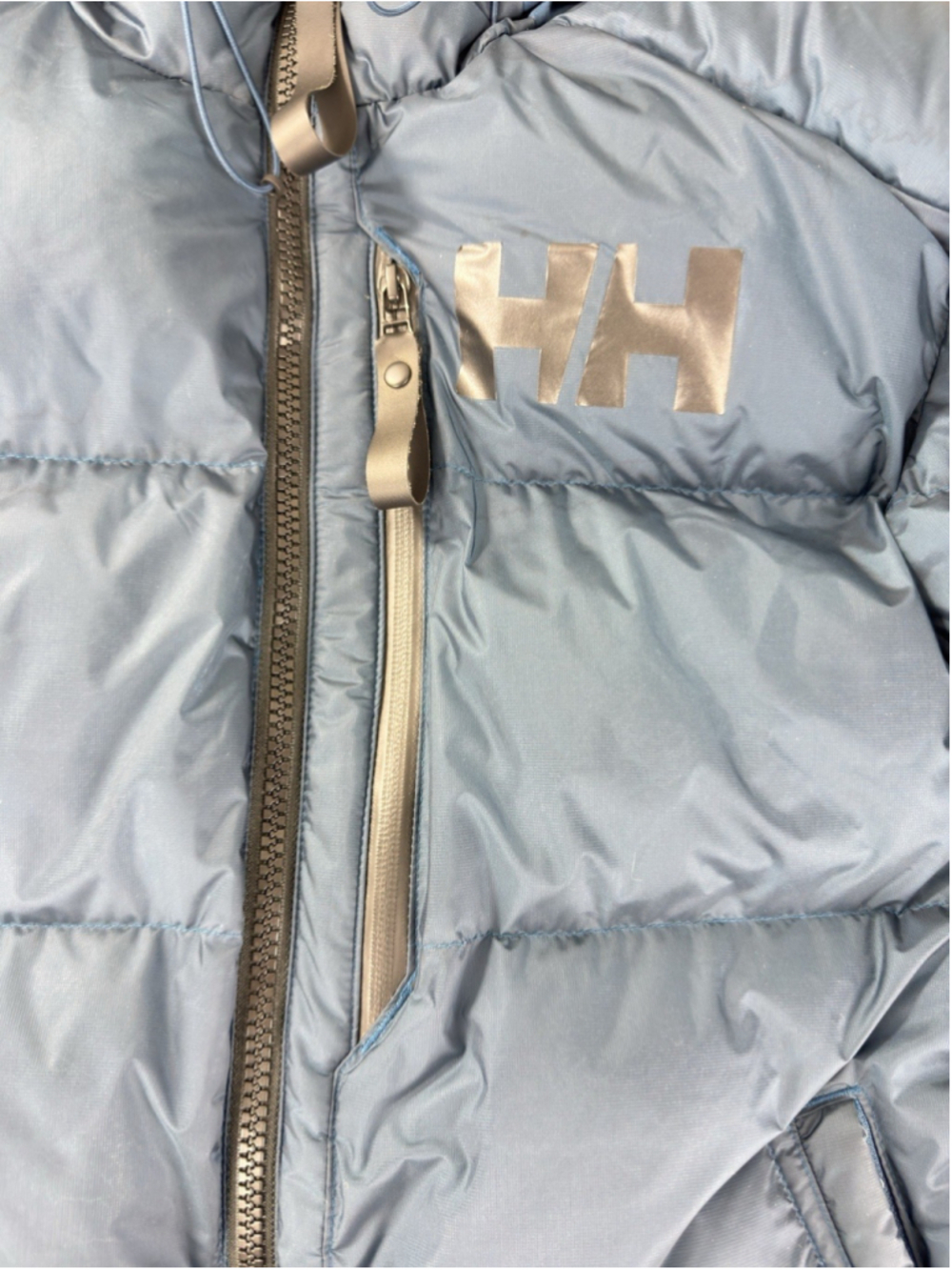 Helly Hansen Active Winter Parka Men Large Blue Puffer Jacket 100% Polyamide - Picture 9 of 16